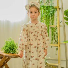 [BABYBLEE]  D20283 Lauren One Piece Dress + Headband Set, toddler dress, girls dress, children's clothes_ Made in KOREA